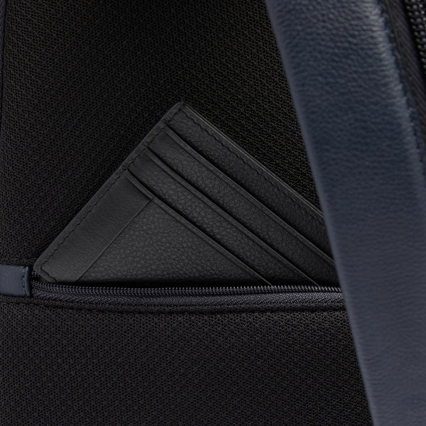 Leather Sling Bag for 11" iPad® with Anti-Theft Zips - Blue - photo 7