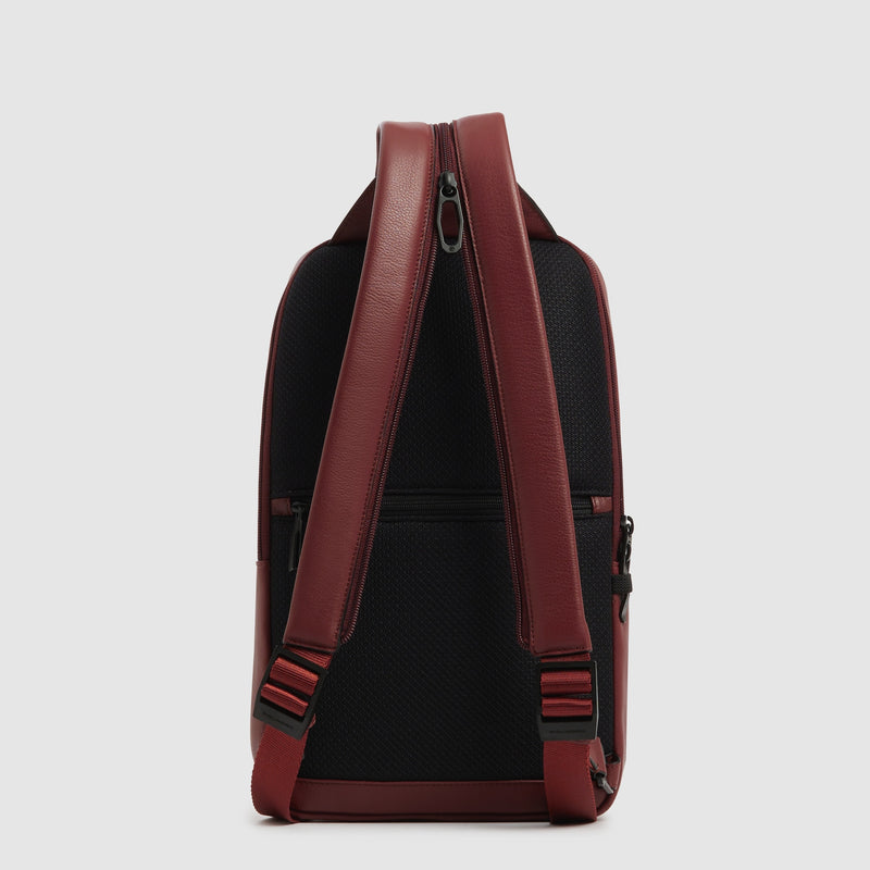 Leather Sling Bag for 11" iPad® with Anti-Theft Zips - Leather brown - photo 5