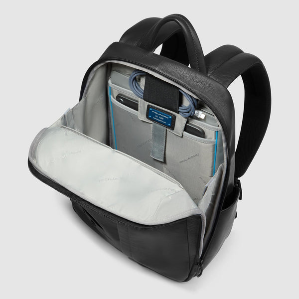 Anti-Theft Leather Laptop Backpack 14" Russel - Black - photo 4