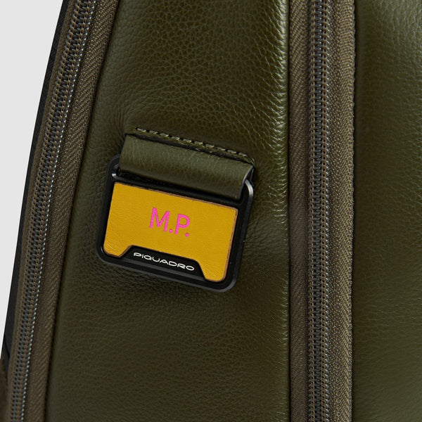 Leather 15.6" Laptop Backpack with Anti-Theft Zips - Green - photo 5