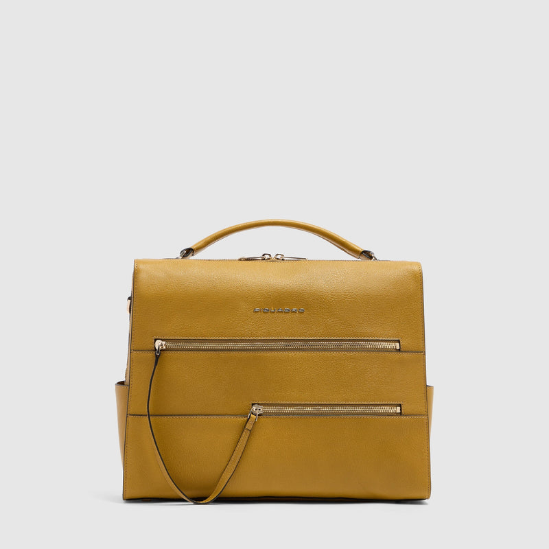 Borsa da ufficio donna porta pc 14"  - giallo