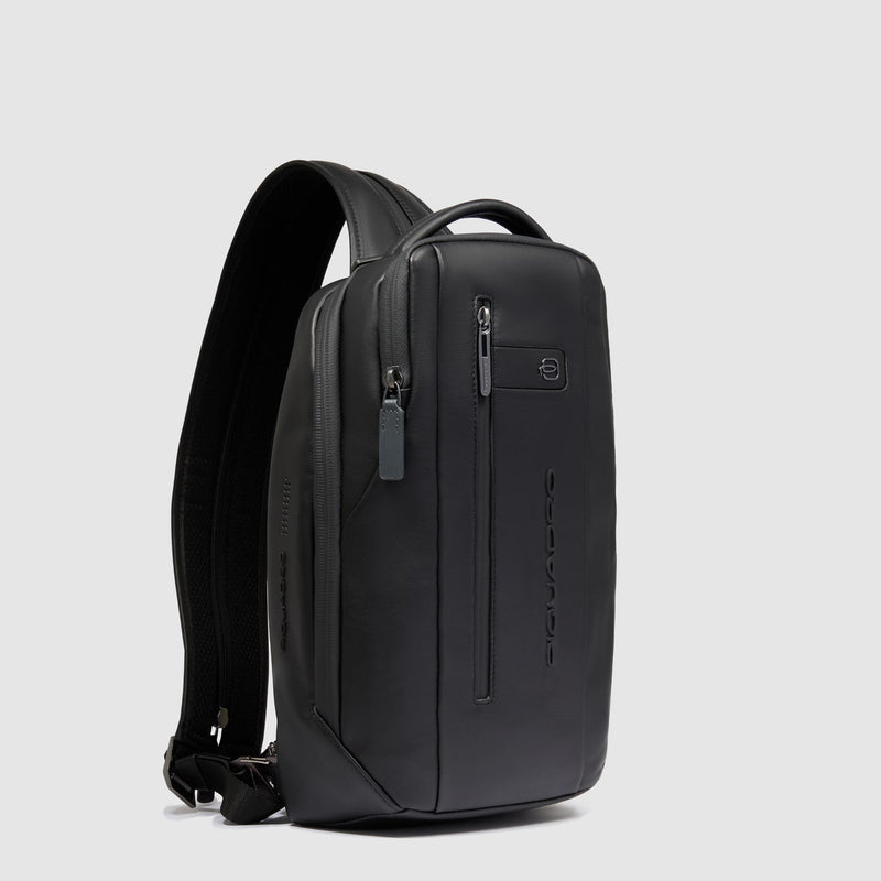 Leather Sling Bag for iPad® 11" - Converts to Backpack - Black - photo 2
