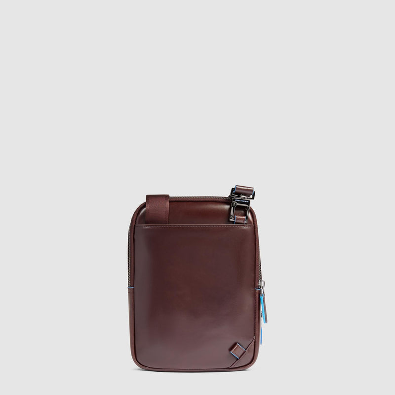 Leather Crossbody Bag for iPad® mini with RFID Blocking - Mahogany - photo 3