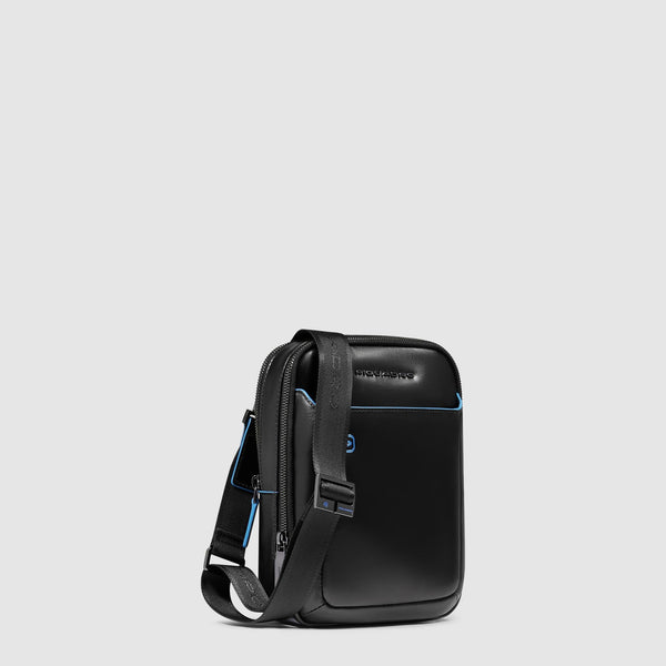 Leather Crossbody Bag for iPad® mini with RFID Blocking - Black - photo 2