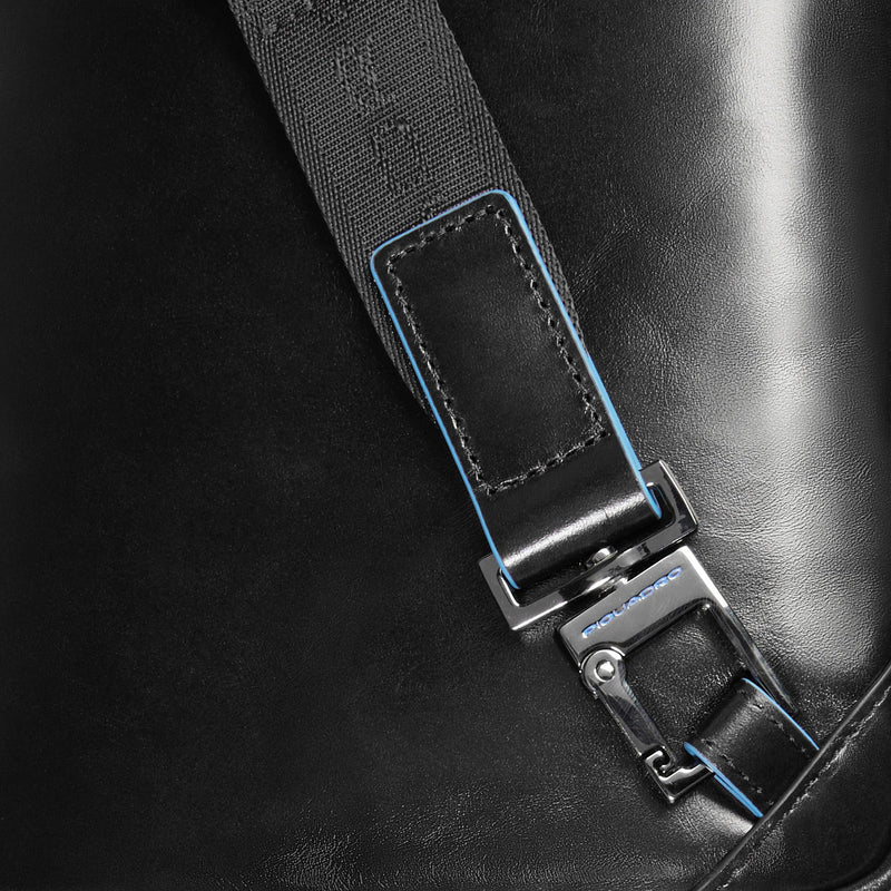 Leather Crossbody Bag for iPad® mini with RFID Blocking - Black - photo 6
