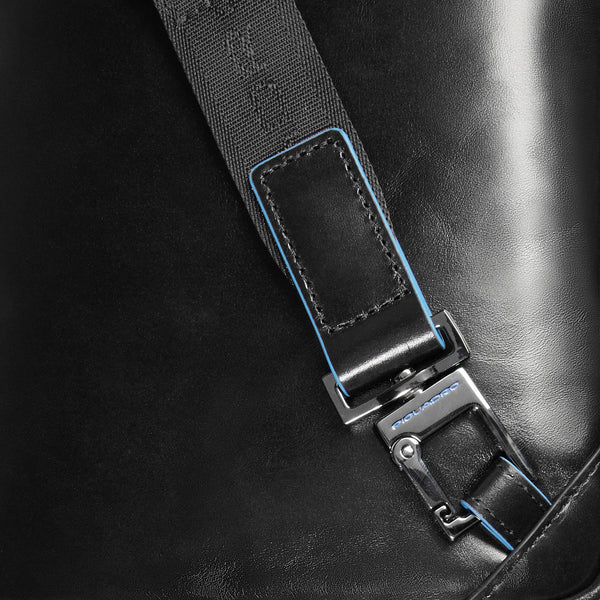 Leather Crossbody Bag for iPad® mini with RFID Blocking - Black - photo 6
