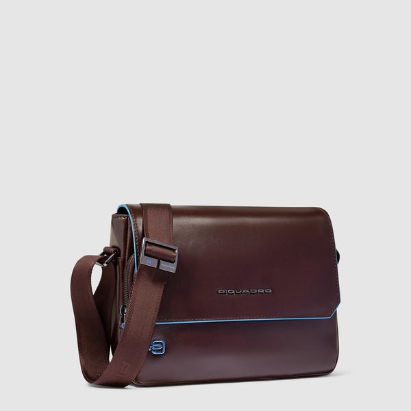 Men's Leather Crossbody Bag with RFID Protection - 2