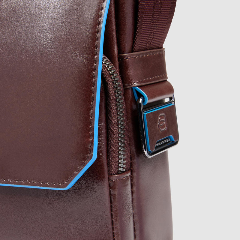 Men's Leather Crossbody Bag with RFID Protection
