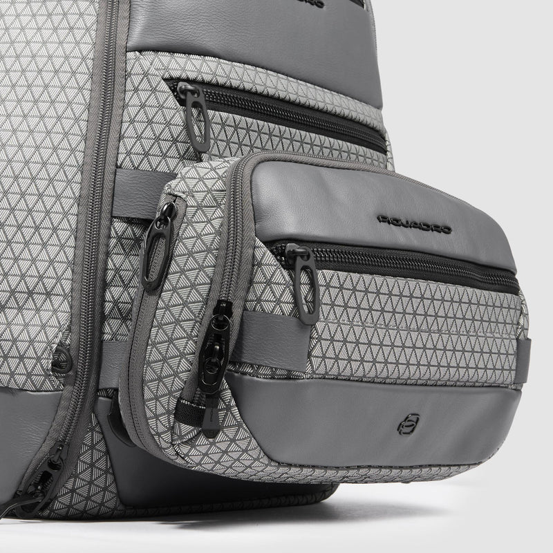 Modular 2-in-1 Travel Laptop Backpack 15.6" - Grey - photo 5