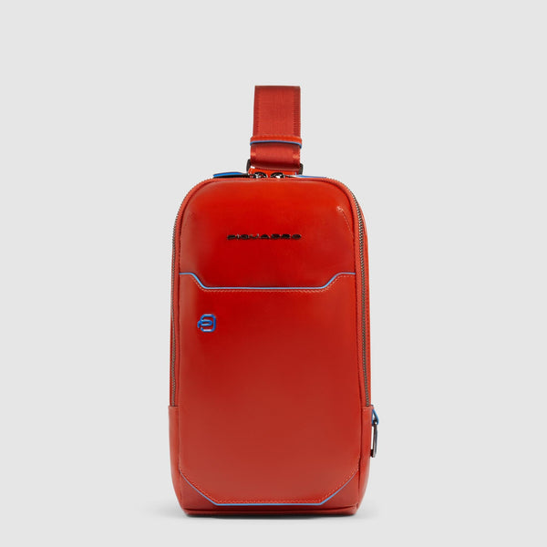 Personalizable Leather Sling Bag with iPad® mini Pocket - Orange