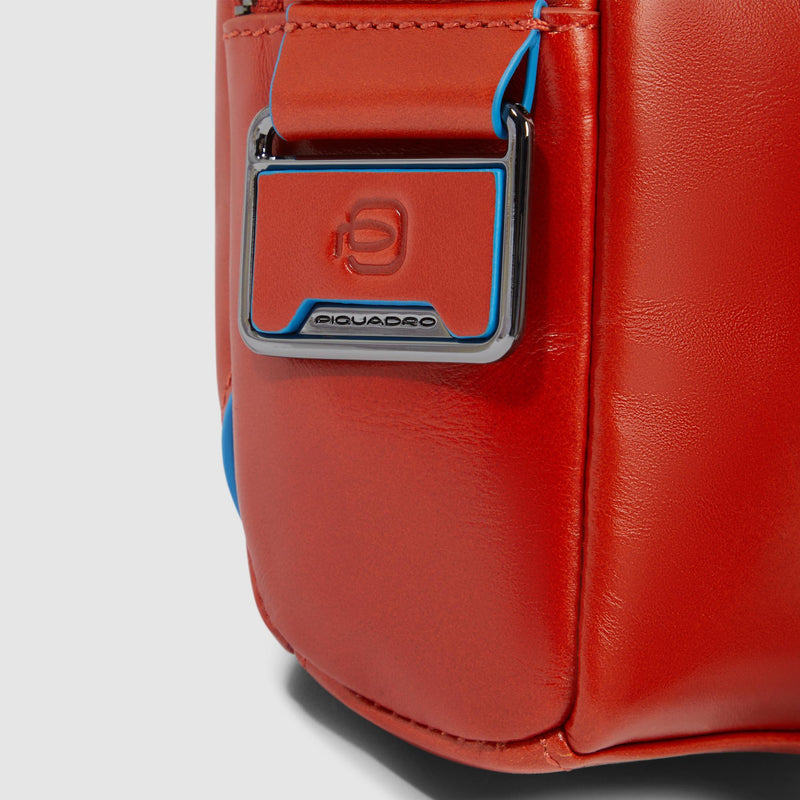 Personalizable Leather Sling Bag with iPad® mini Pocket - Orange - photo 5