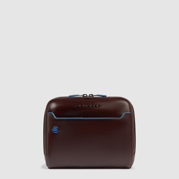 Leather Crossbody Bag with RFID Protection - 1