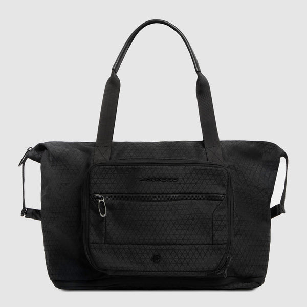 Borsa da viaggio pieghevole in tessuto riciclato - Nero