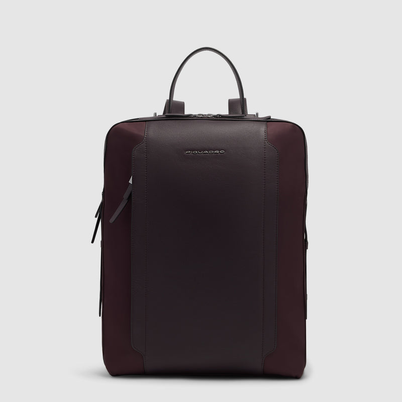 Women's 15.6" Laptop Backpack in Recycled Nylon - Dark burgundy