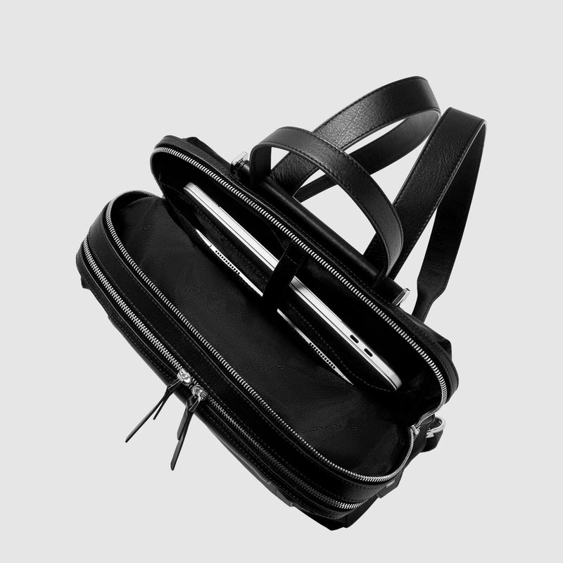 Women's 15.6" Laptop Backpack in Recycled Nylon - Black - photo 4