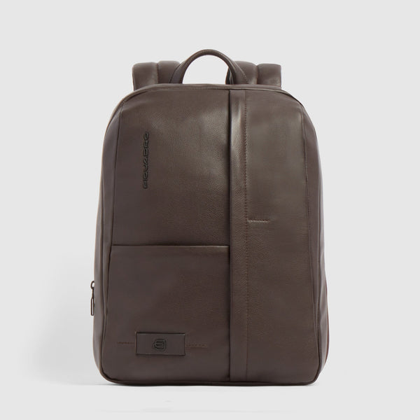 Erweiterbarer Laptop-Rucksack 14" - Dunkelbraun