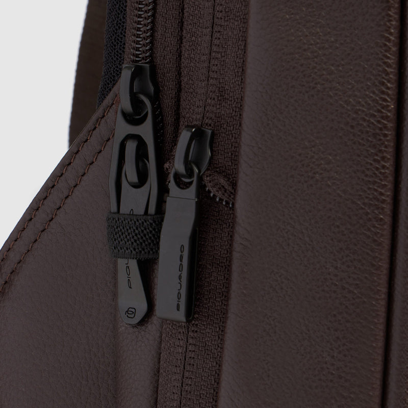 Erweiterbarer Laptop-Rucksack 14" - Dunkelbraun - Bild 6