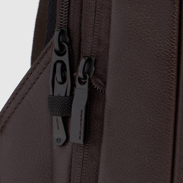 Erweiterbarer Laptop-Rucksack 14" - Dunkelbraun - Bild 6