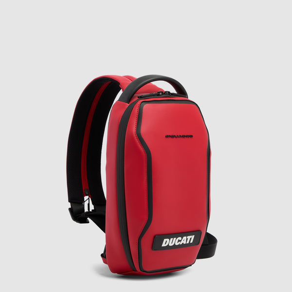 Water-Resistant Sling Bag with RFID Protection Piquadro x Ducati - Red - photo 2