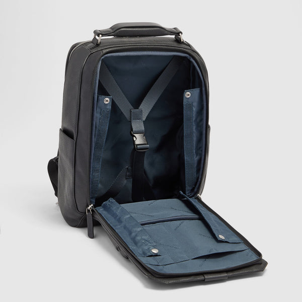 Leather Travel Backpack for 14-inch Laptop - Black - photo 4