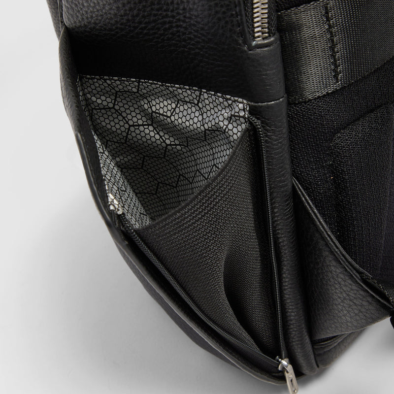 Leather Travel Backpack for 14-inch Laptop - Black - photo 6