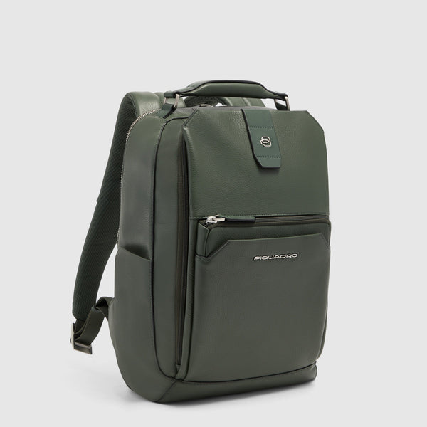 Leather Travel Backpack for 14-inch Laptop - Green - photo 2