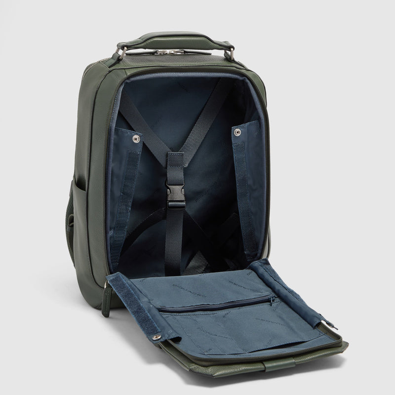 Leather Travel Backpack for 14-inch Laptop - Green - photo 4
