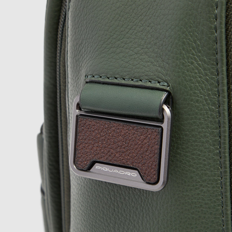 Leather Travel Backpack for 14-inch Laptop - Green - photo 7
