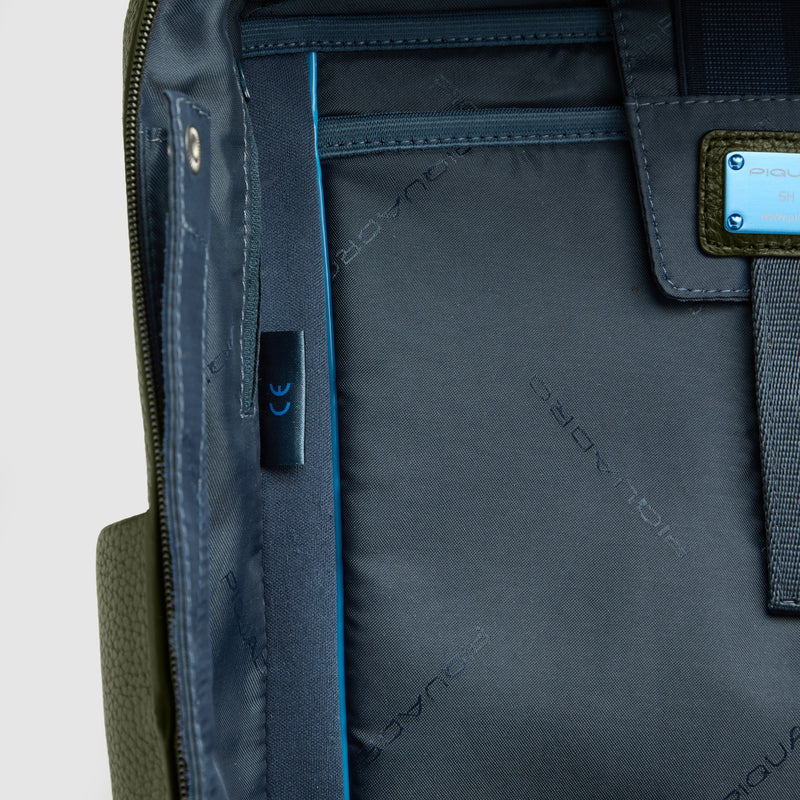 Leather 15.6" Laptop Travel Backpack with Trolley Strap - Green - photo 9
