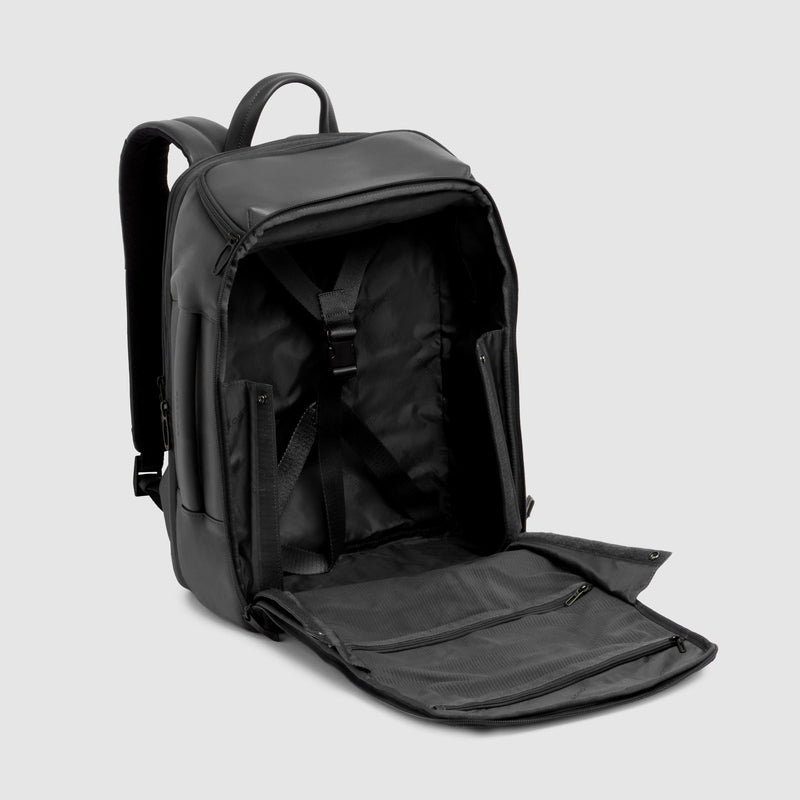 Expandable Leather Travel Backpack 15.6" Russel - Black - photo 5