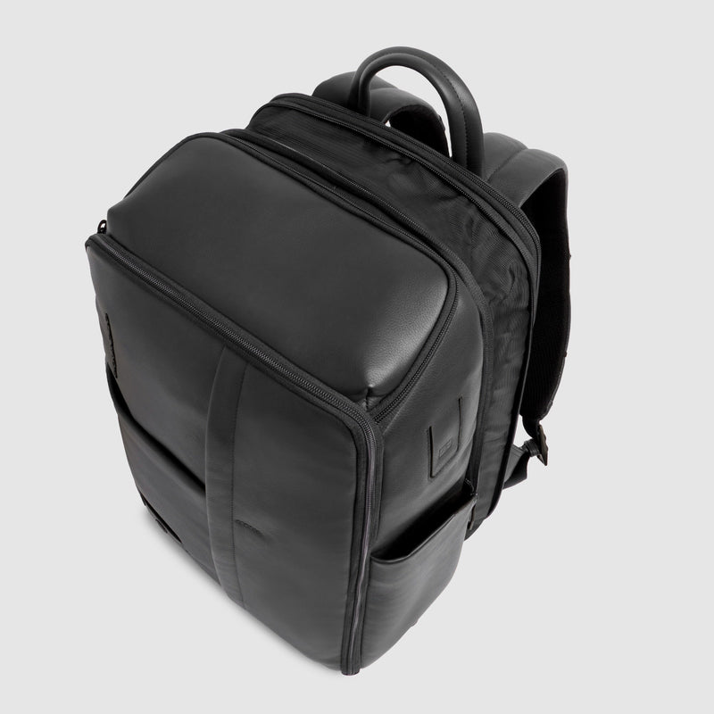 Expandable Leather Travel Backpack 15.6" Russel - Black - photo 6