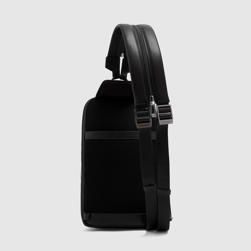 Convertible Leather Sling Bag for iPad® mini - Black - photo 4