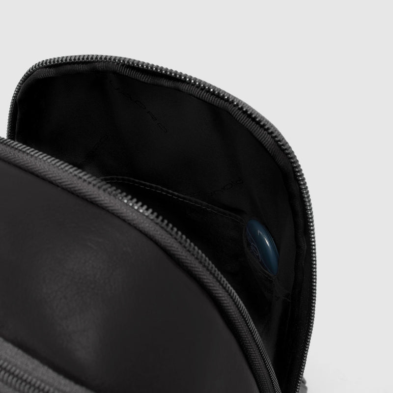 Convertible Leather Sling Bag for iPad® mini - Black - photo 6