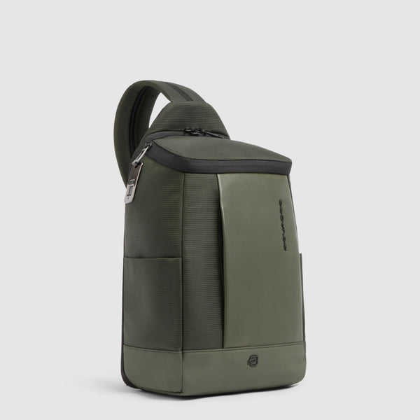 Sling Bag with Fingerprint Lock and Backpack Straps - Green - photo 2