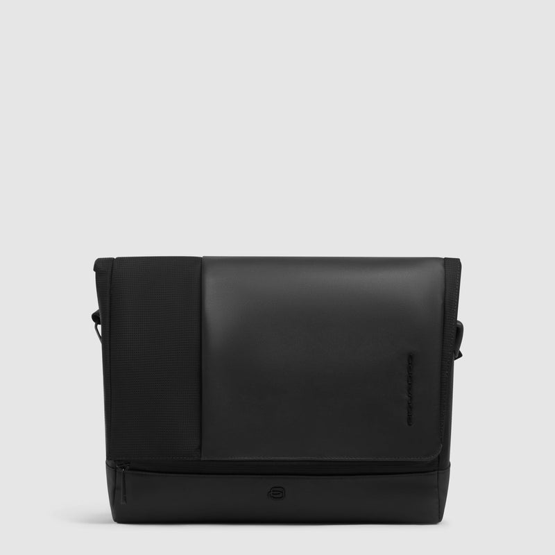 Borsa messenger porta pc 13,3" portabile a zaino - nero