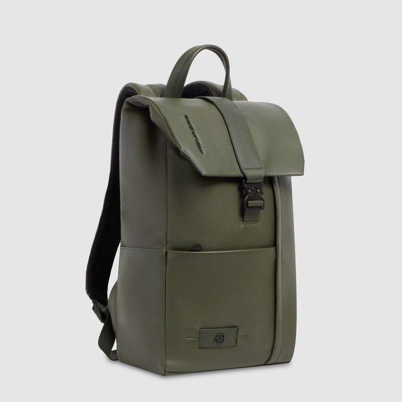 Leather Laptop Backpack 14" Russel with Flap - alternate view