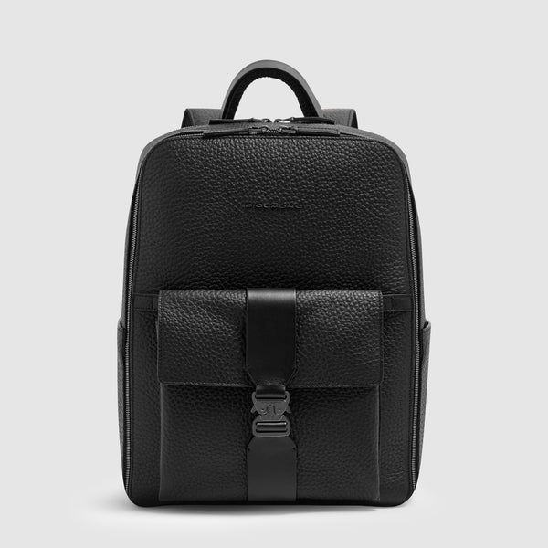 Leather Travel Backpack, Removable Laptop Sleeve - 1
