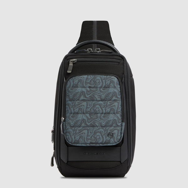Sac de poitrine pour iPad® adaptable en sac à dos - Bleu