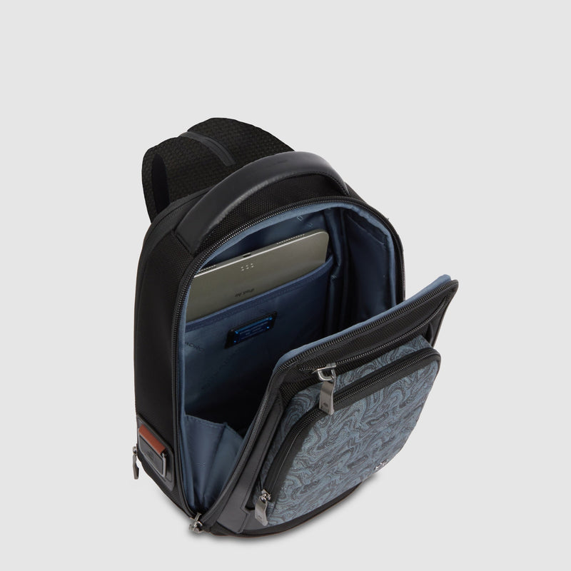 Sac de poitrine pour iPad® adaptable en sac à dos - Bleu - photo 5