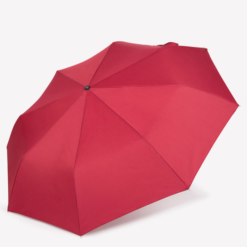 Ombrello antivento in tessuto riciclato - rosso