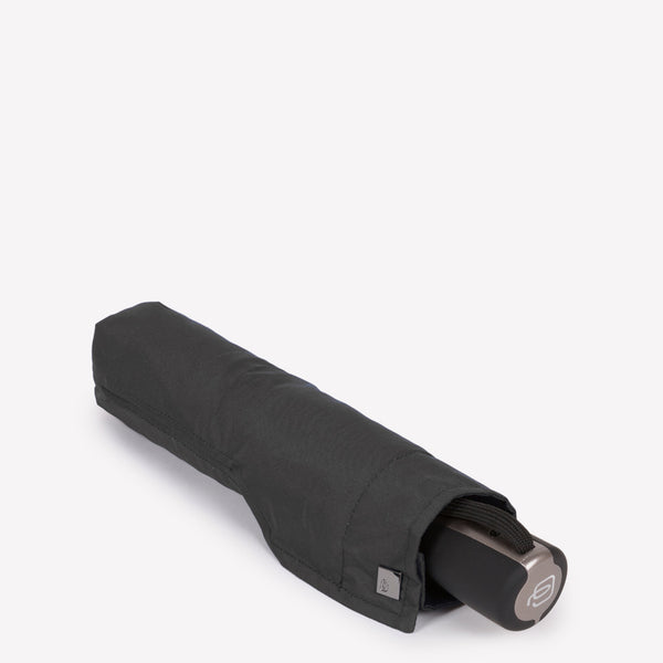 Automatic Windproof Umbrella in Recycled Nylon - Black - photo 3