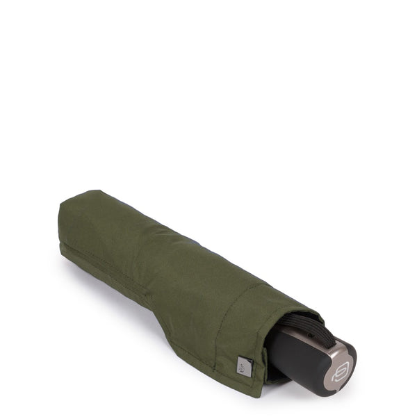 Automatic Windproof Umbrella in Recycled Nylon - Military green - photo 2