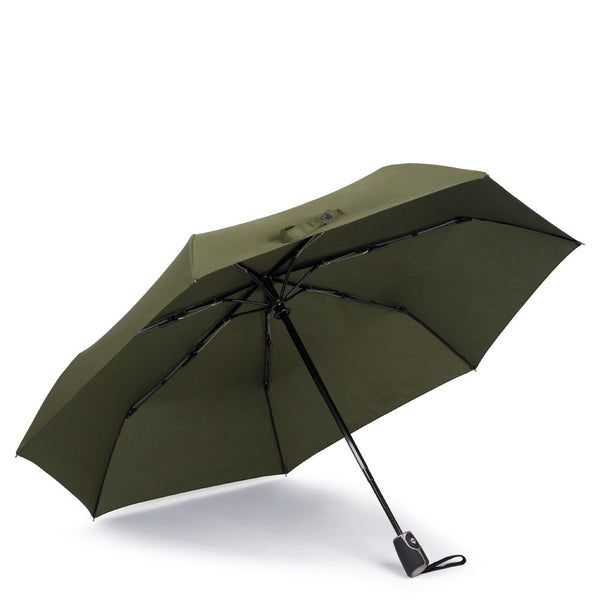 Automatic Windproof Umbrella in Recycled Nylon - Military green - photo 3