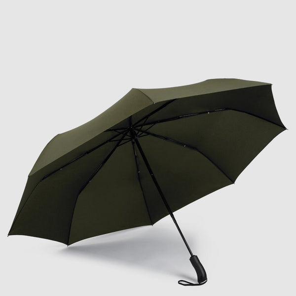 Guarda-chuva grande à prova de vento com abertura e fechamento automáticos - Verde-militar - foto 6