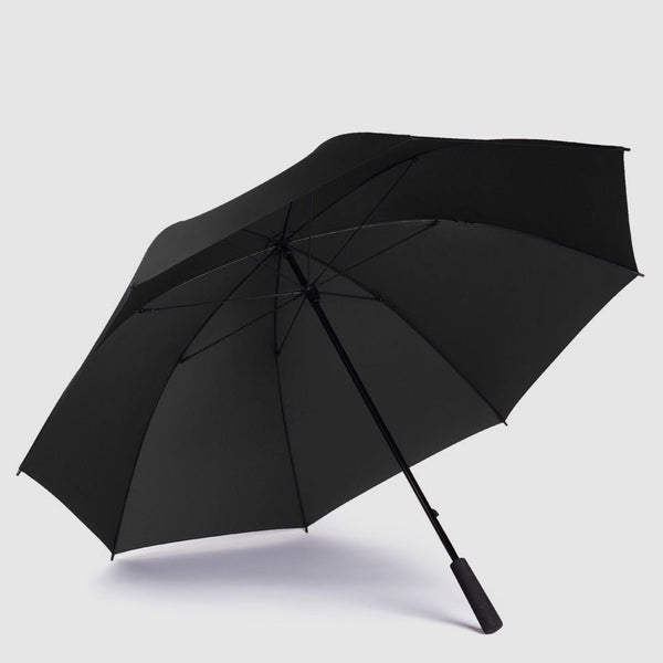 Large Windproof Umbrella with Metal Frame - Black - photo 3