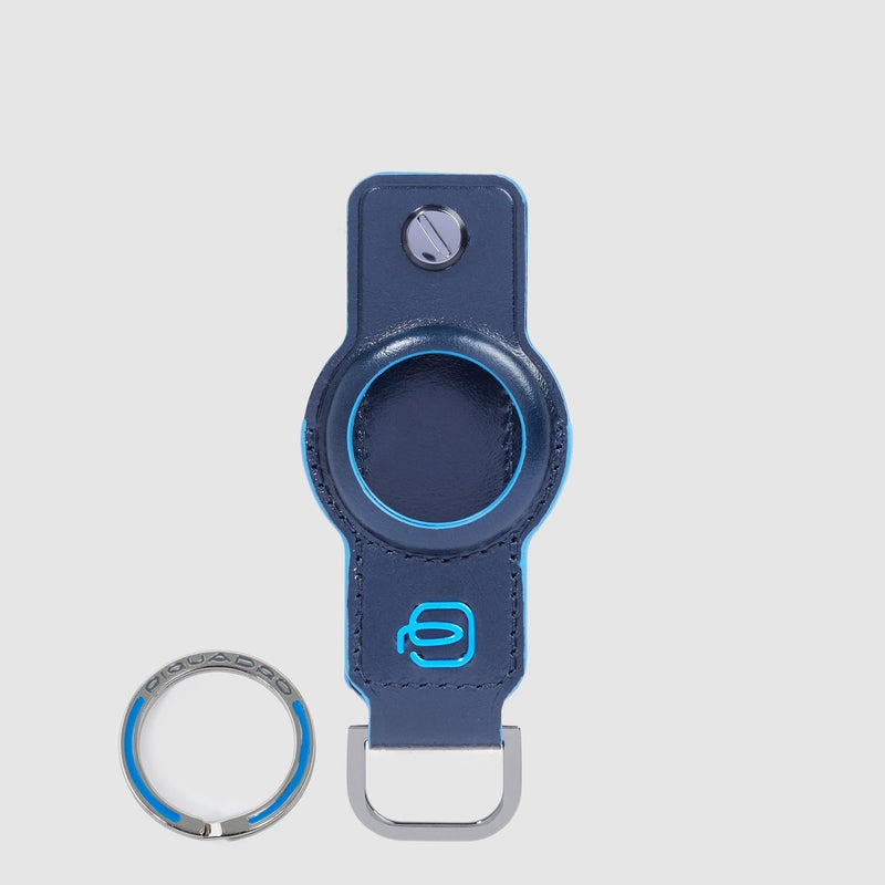Skórzany brelok na AirTag® lub lokalizator Bluetooth® - Granatowy