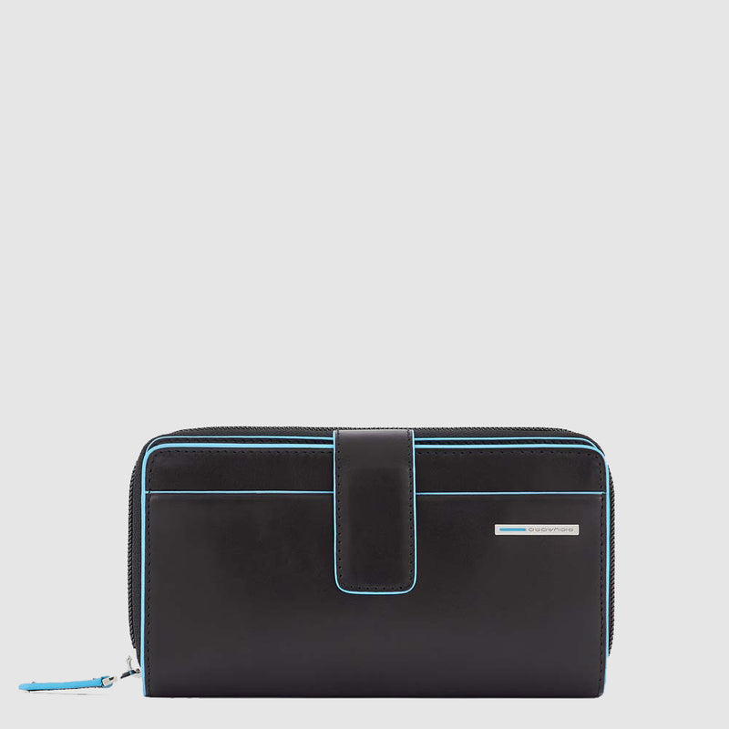 Women's Bifold Wallet with 12 Card Slots, RFID Protection