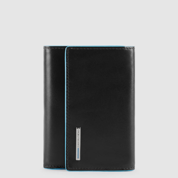 Women's Trifold Leather Wallet with 6 Card Slots - 1