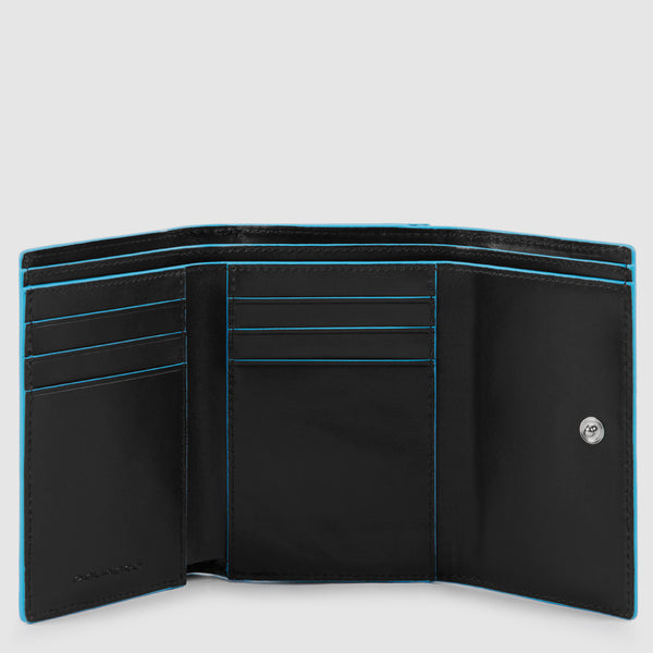 Women's Trifold Leather Wallet with 6 Card Slots - 2