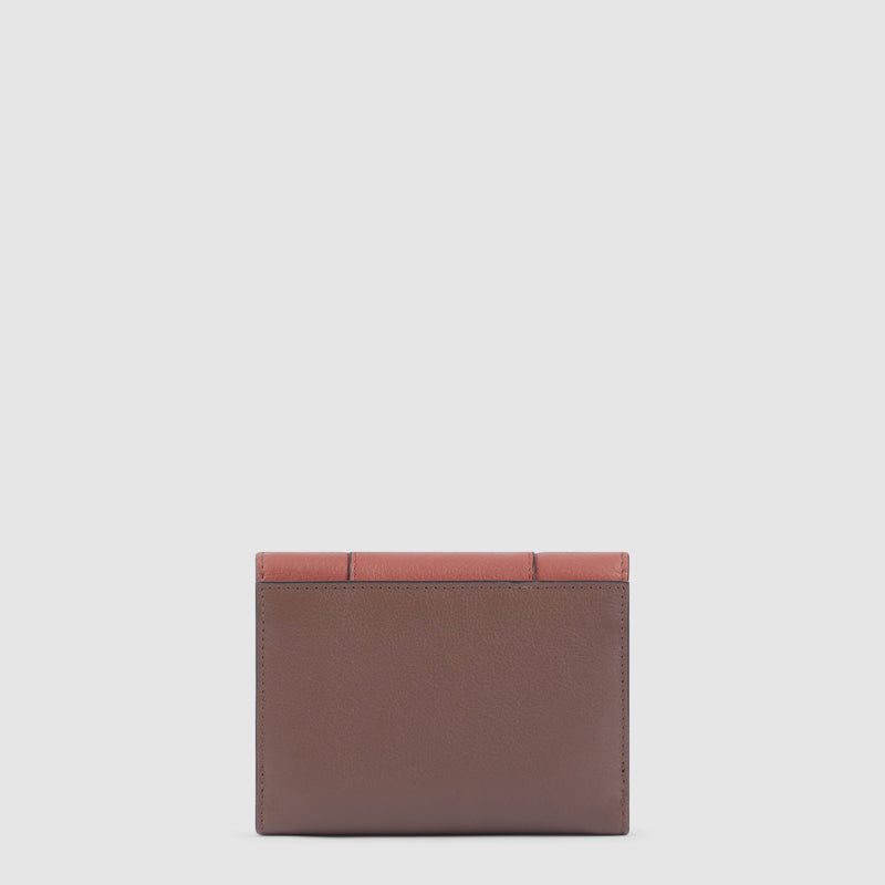 Portefeuille à trois volets femme, petit format